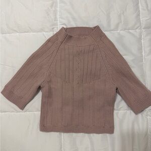 Free People Mauve Cowl Neck Sweater